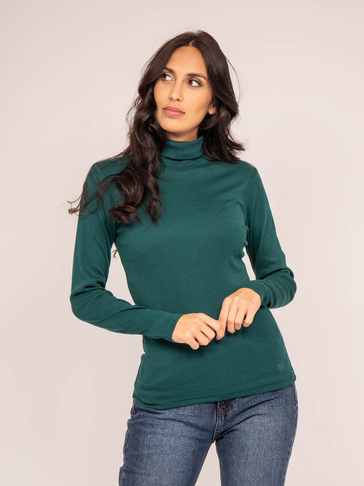 Sous pull col roulé pur coton peigné FUSEE