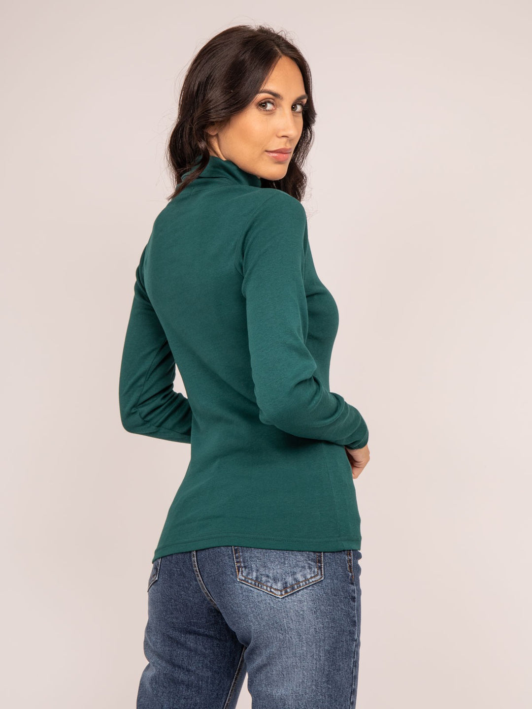 Sous pull col roulé pur coton peigné FUSEE