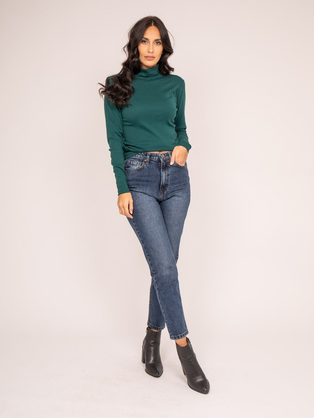 Sous pull col roulé pur coton peigné FUSEE
