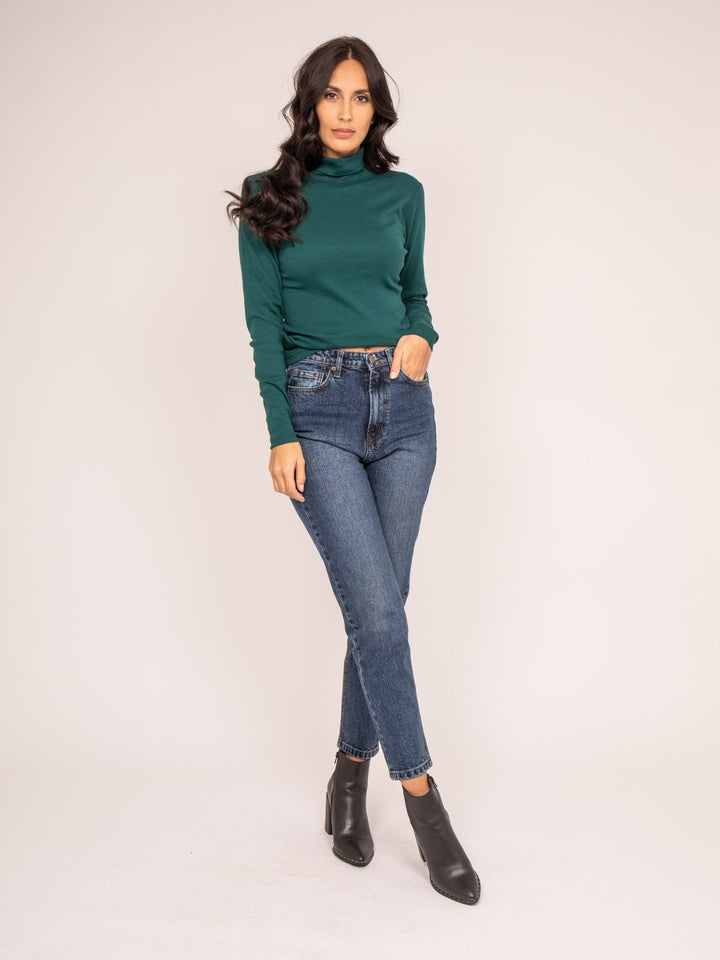 Sous pull col roulé pur coton peigné FUSEE
