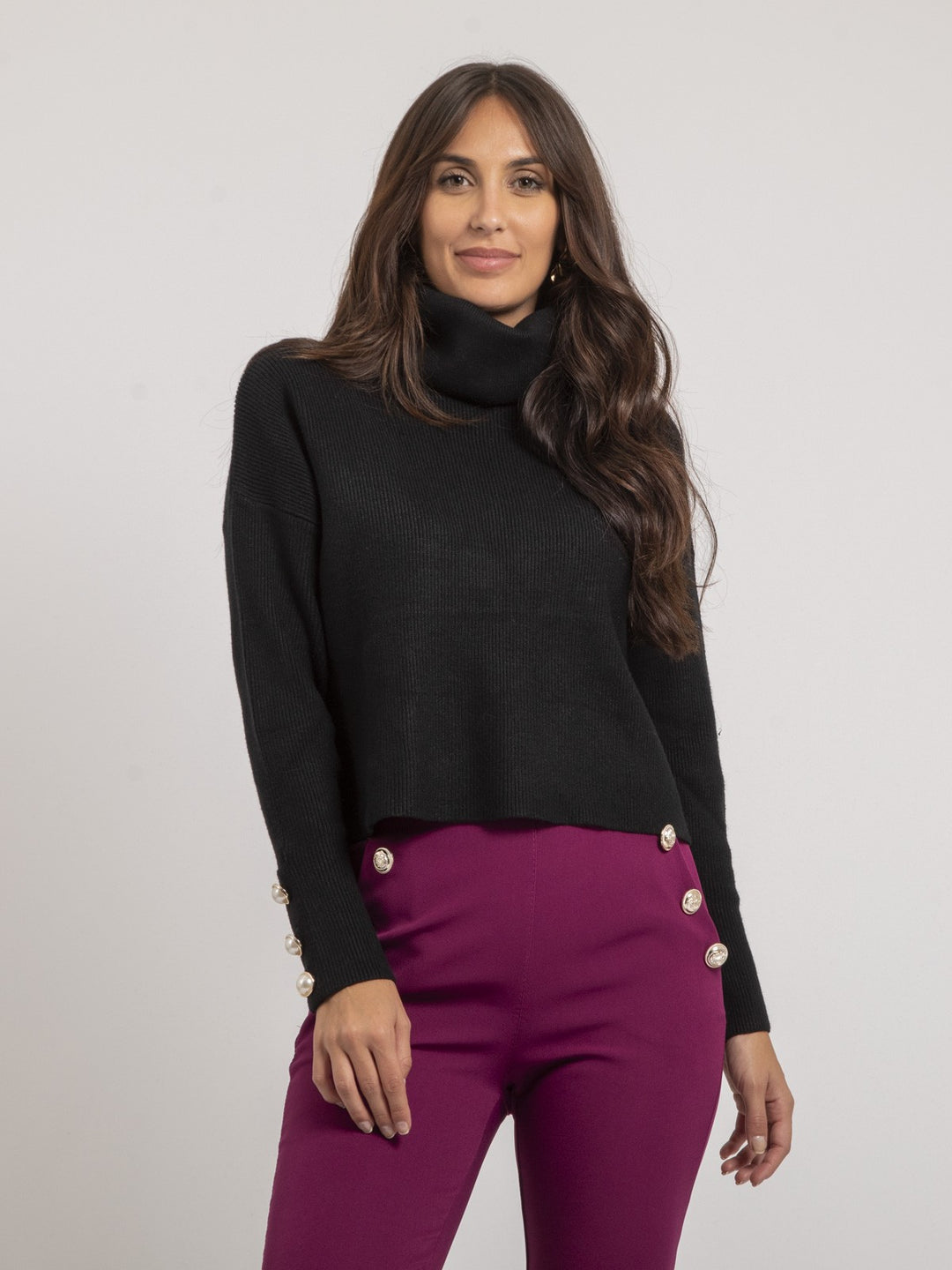 Pull col roulé KADY