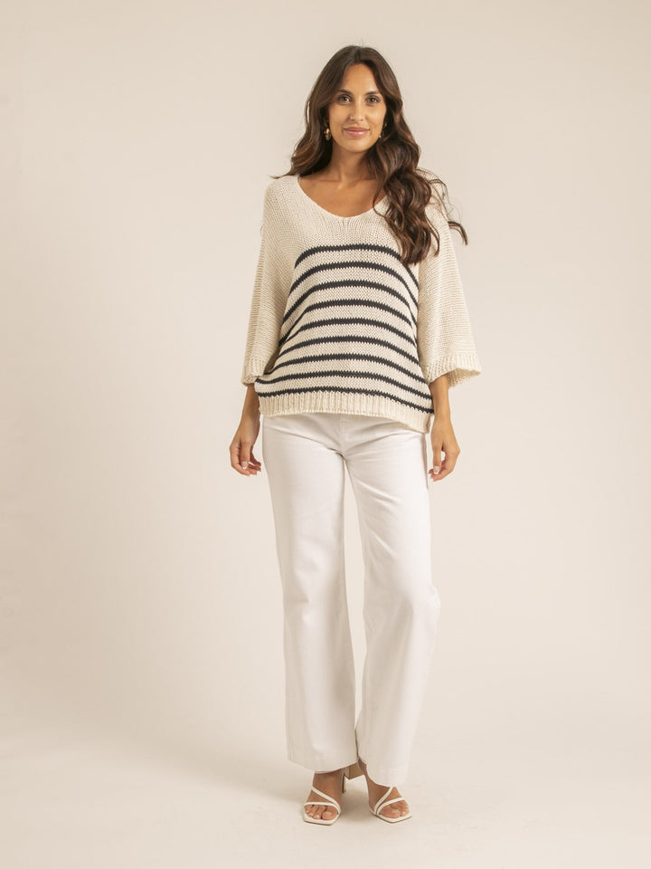 Pull oversize rayures KADELIA