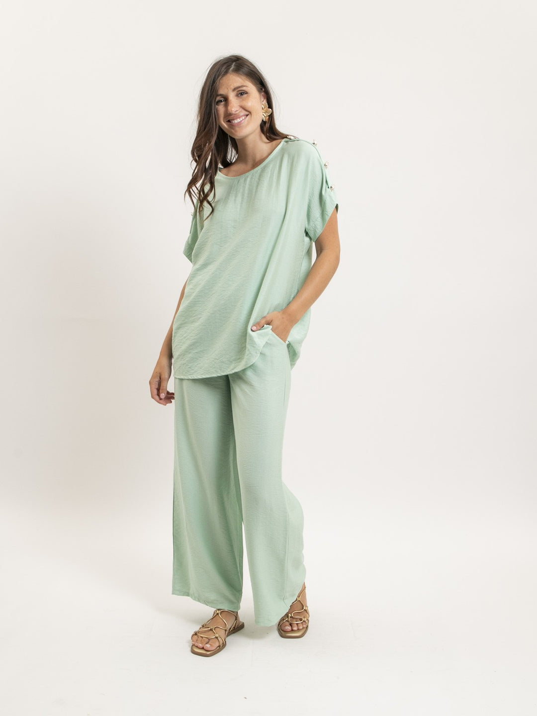 Ensemble top et pantalon ETALIA