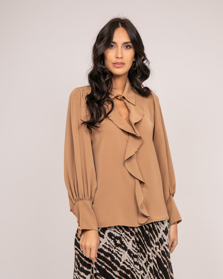 Blouse avec volants OKIER