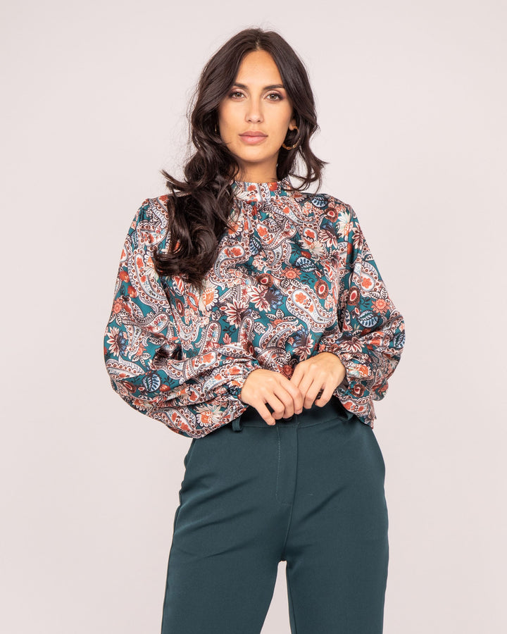 Blouse fluide motifs FABUS