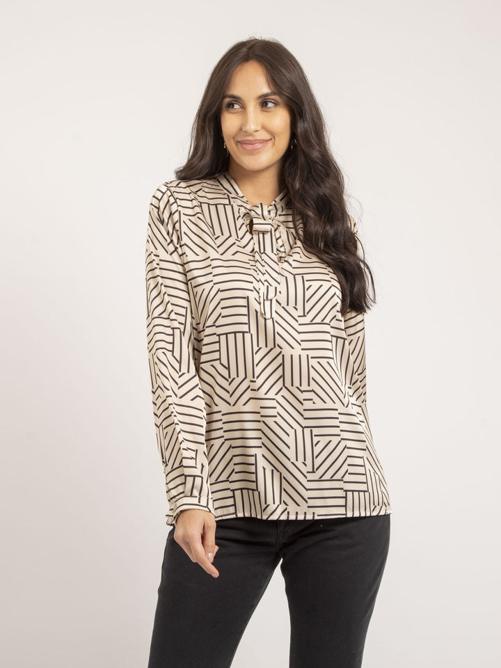 Blouse fluide motifs OZALIA