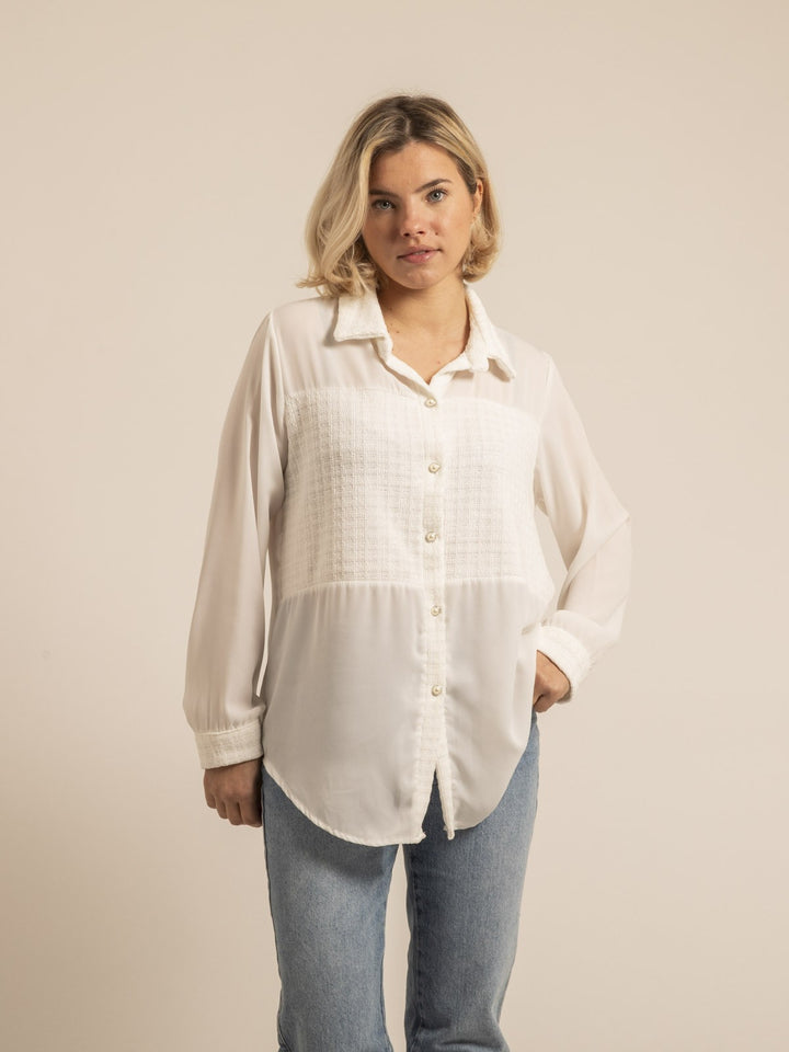 Chemise voile tweed ORENZA