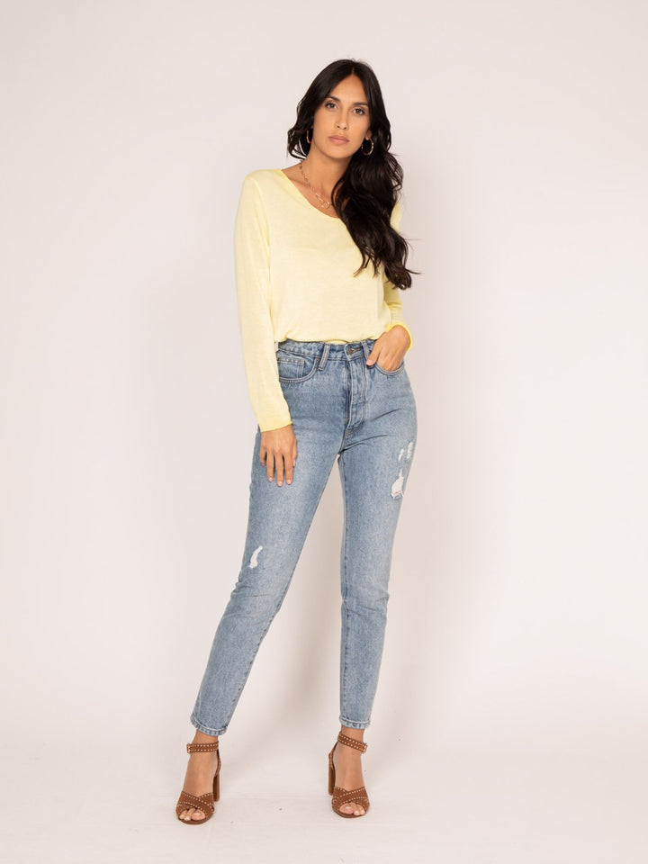 Jean droit taille haute ELOISE