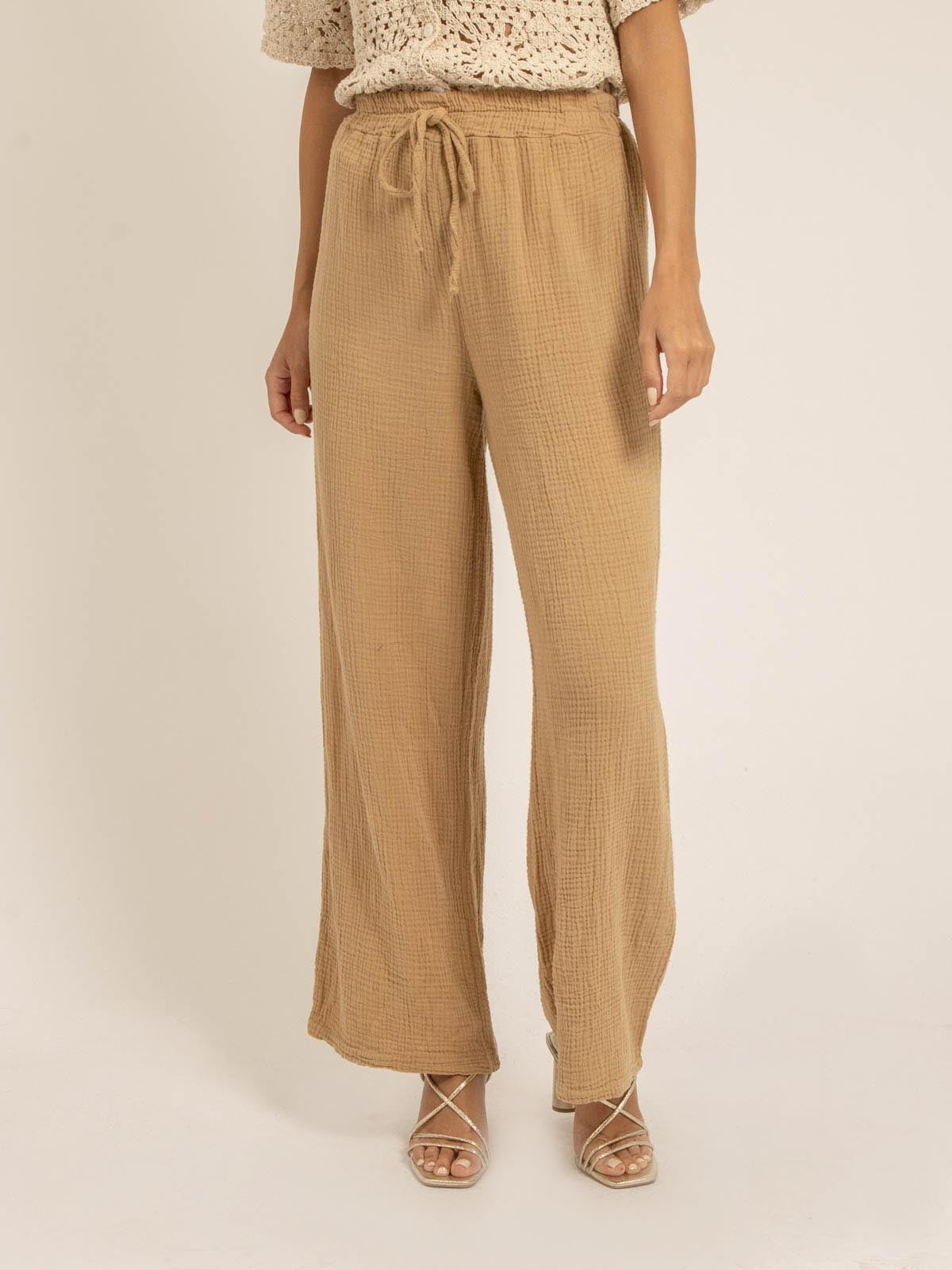 Pantalon fluide gaze de coton EBERTINE