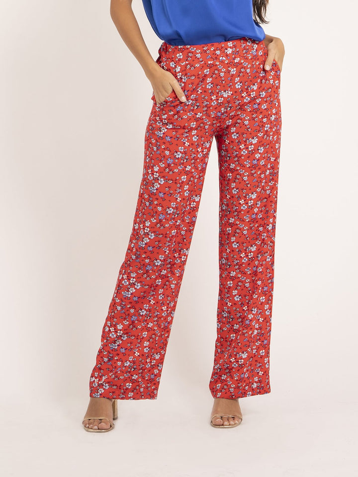 Pantalon fluide motifs EUXANE
