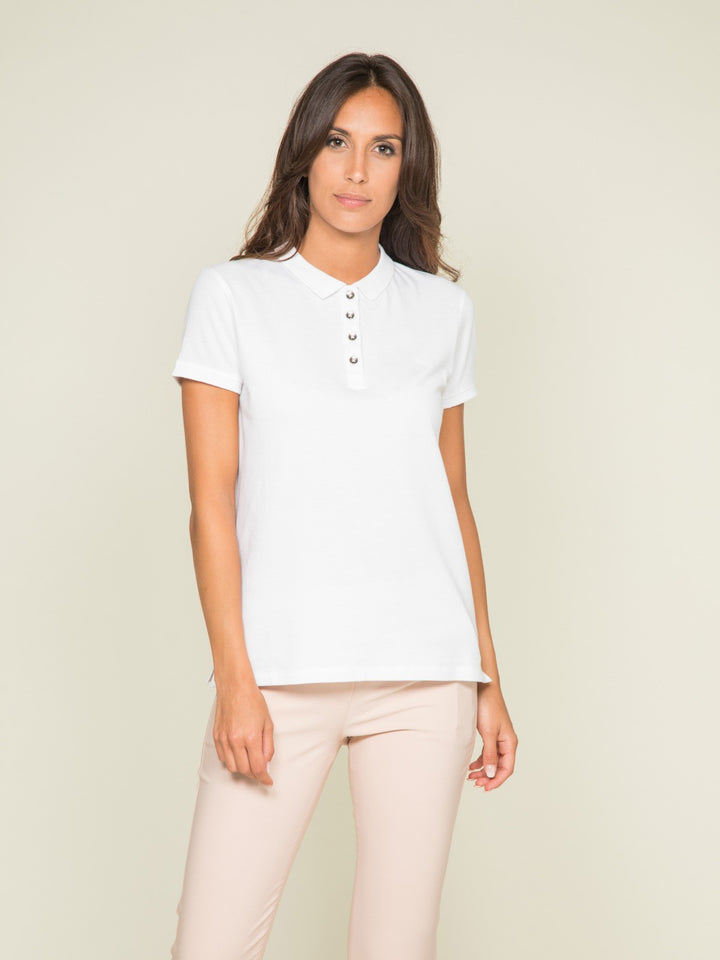 Polo manches courtes en coton piqué FOLORA