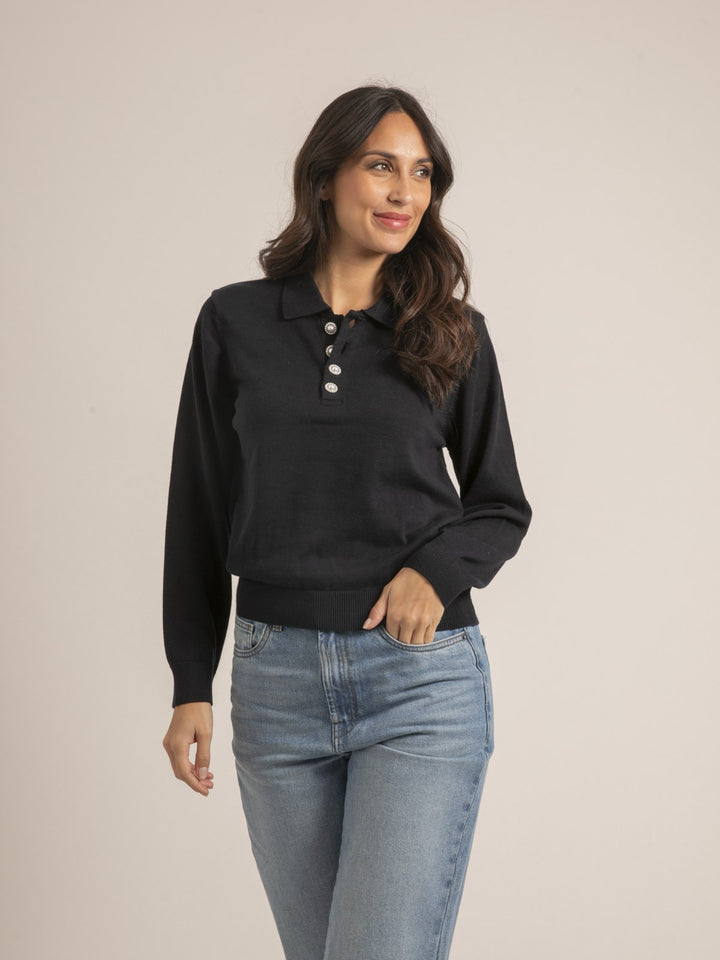 Pull fin col polo KONOR