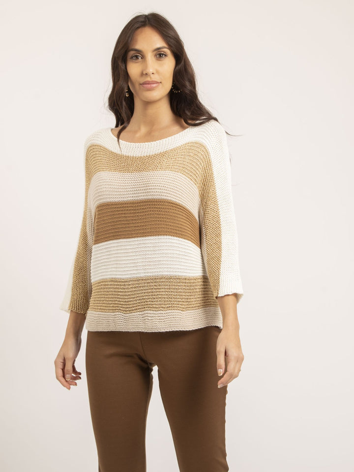Pull léger col rond rayures KLAO