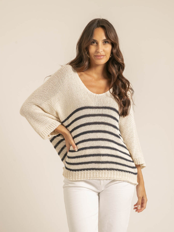 Pull oversize rayures KADELIA