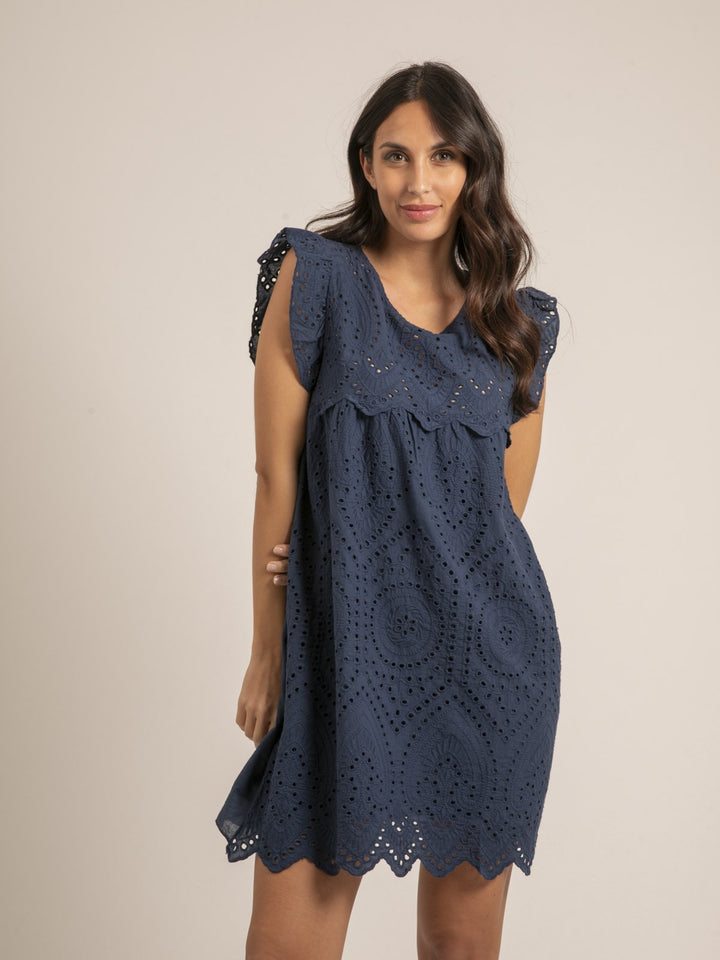 Robe courte broderies anglaises INGLES