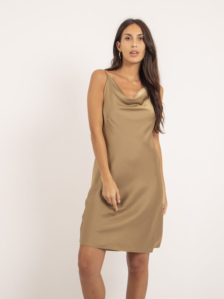 Robe courte satin IDALIA