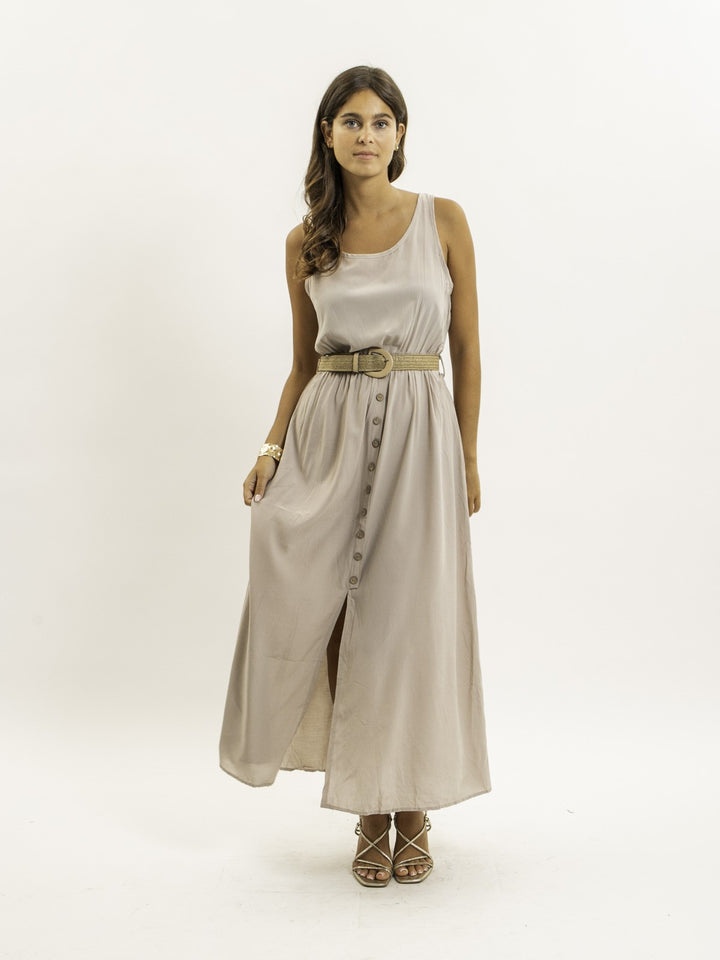 Robe longue avec ceinture ILANEL
