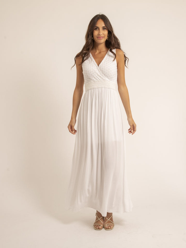 Robe longue en dentelle IPALENE