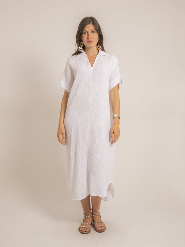 Robe longue gaze de coton IPELOR