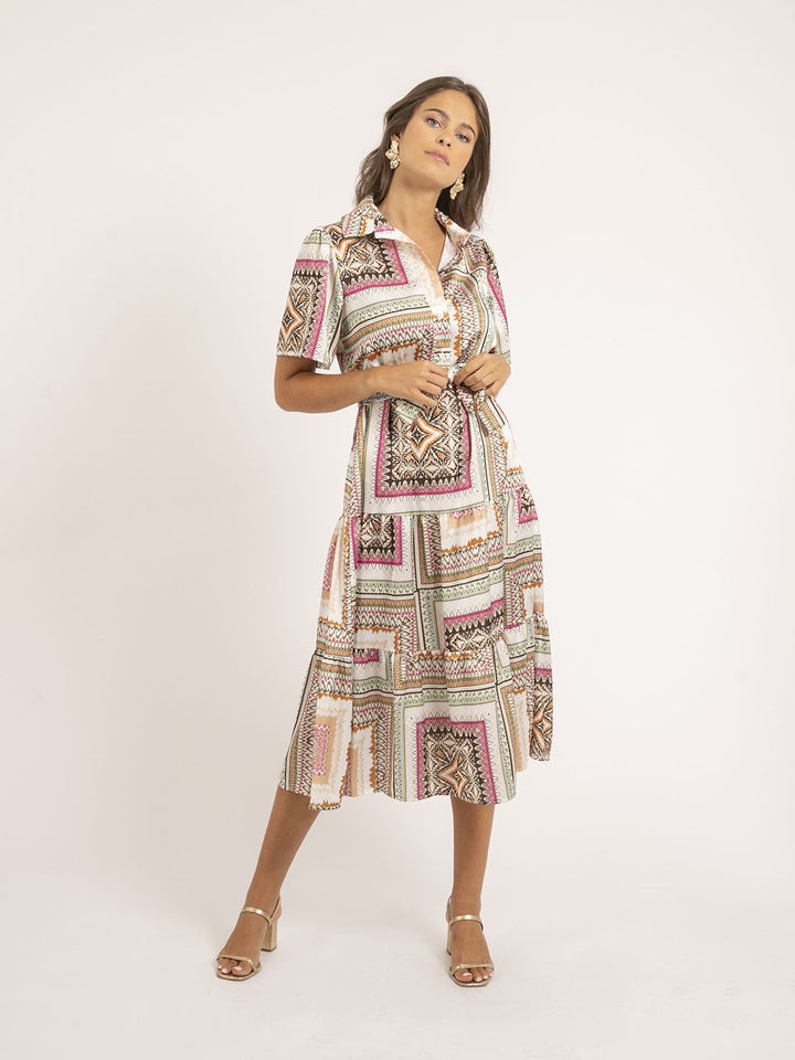 Robe longue motifs ILLUZI