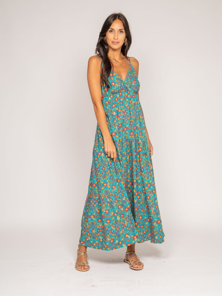 Robe longue motifs IMELLE