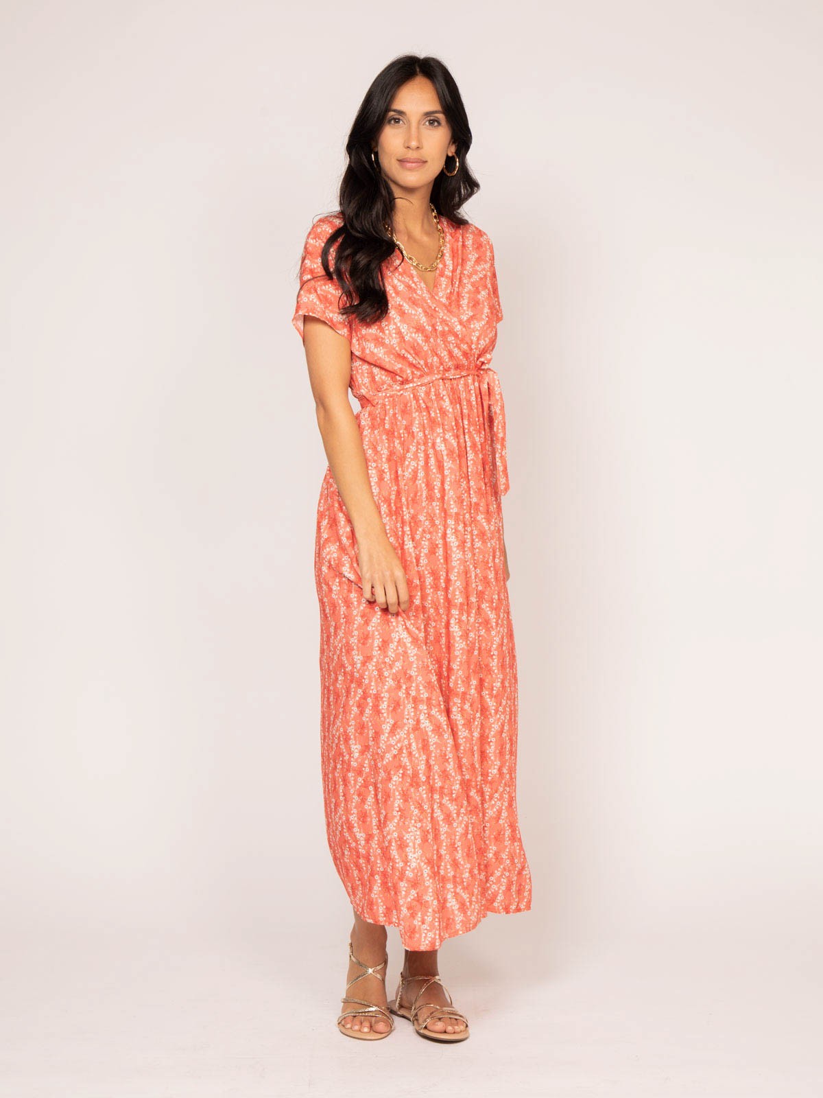 Robe longue motifs INOX