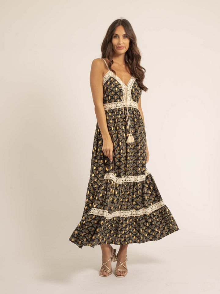 Robe longue motifs IPINA