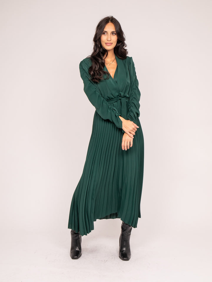 Robe longue plissée ILEM
