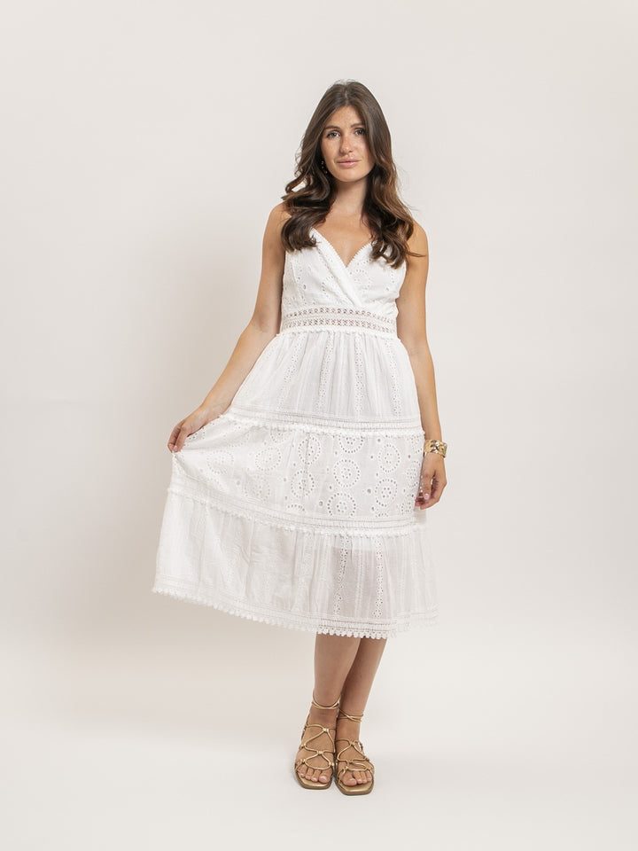 Robe midi dentelle ILOE