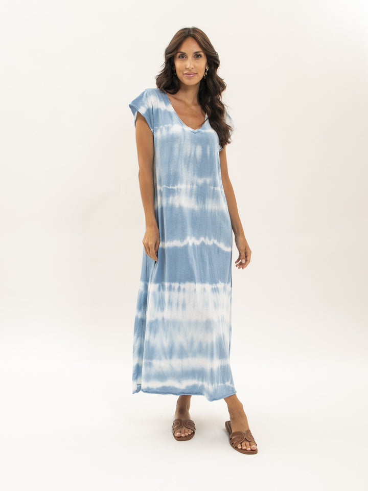 Robe tee-shirt longue motifs IBOLIA