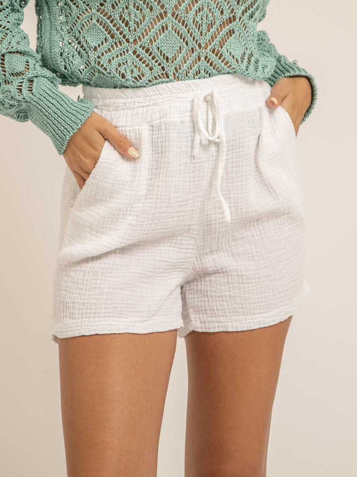 Short fluide en gaze de coton XELIA