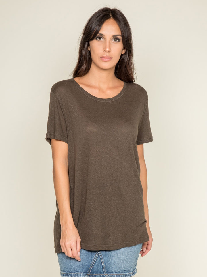 T-shirt col rond lin FREDILLE