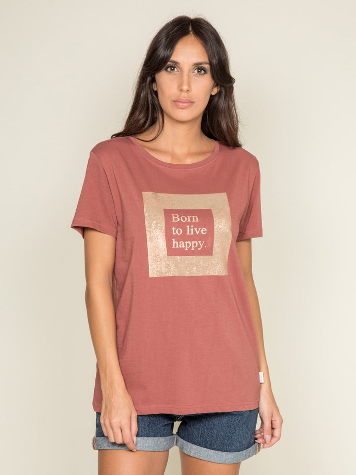 T-shirt col rond message FLIGNY