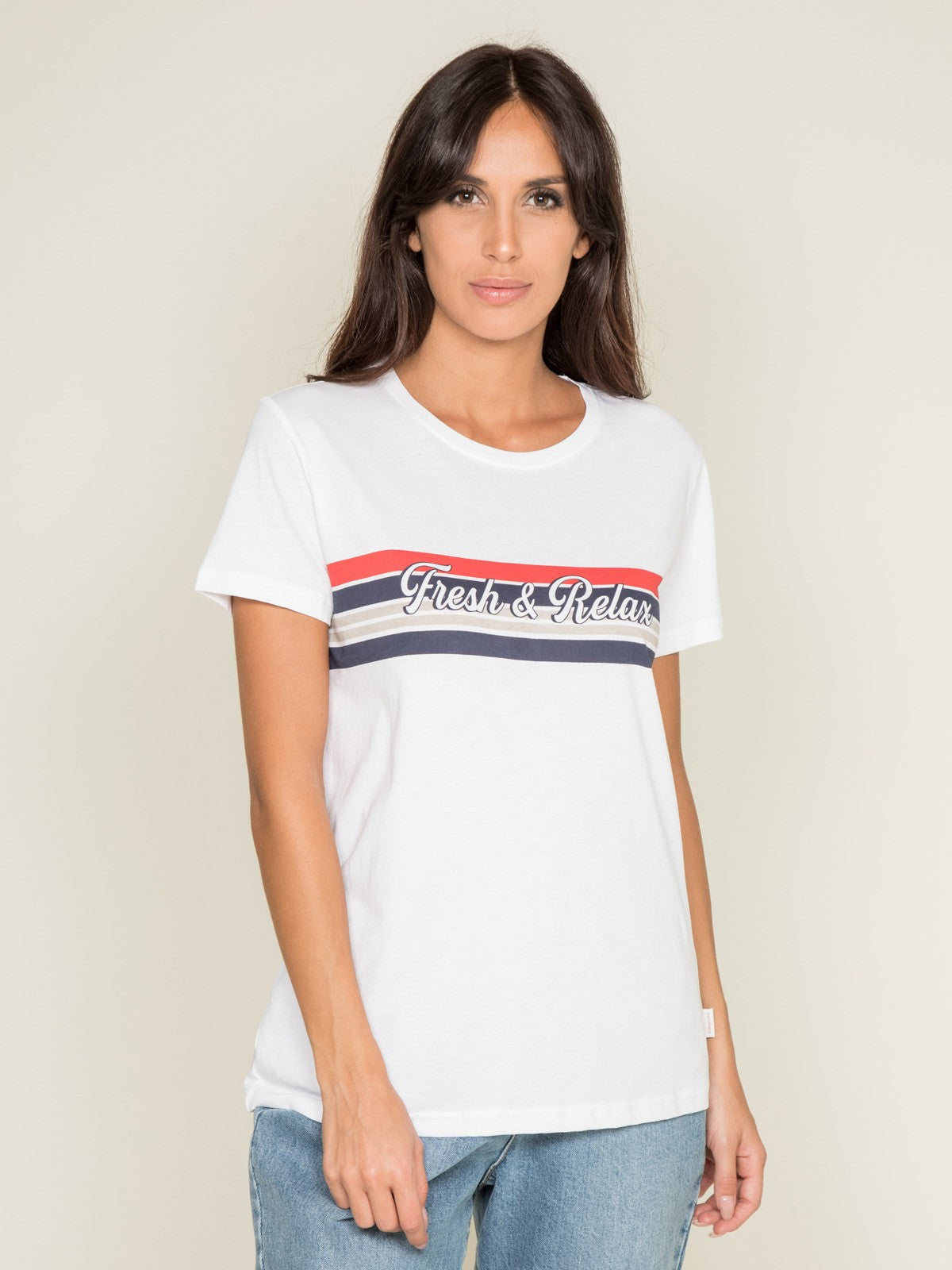 T-shirt col rond message FRAMONT