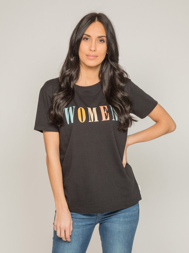T-shirt col rond message FRECHOU