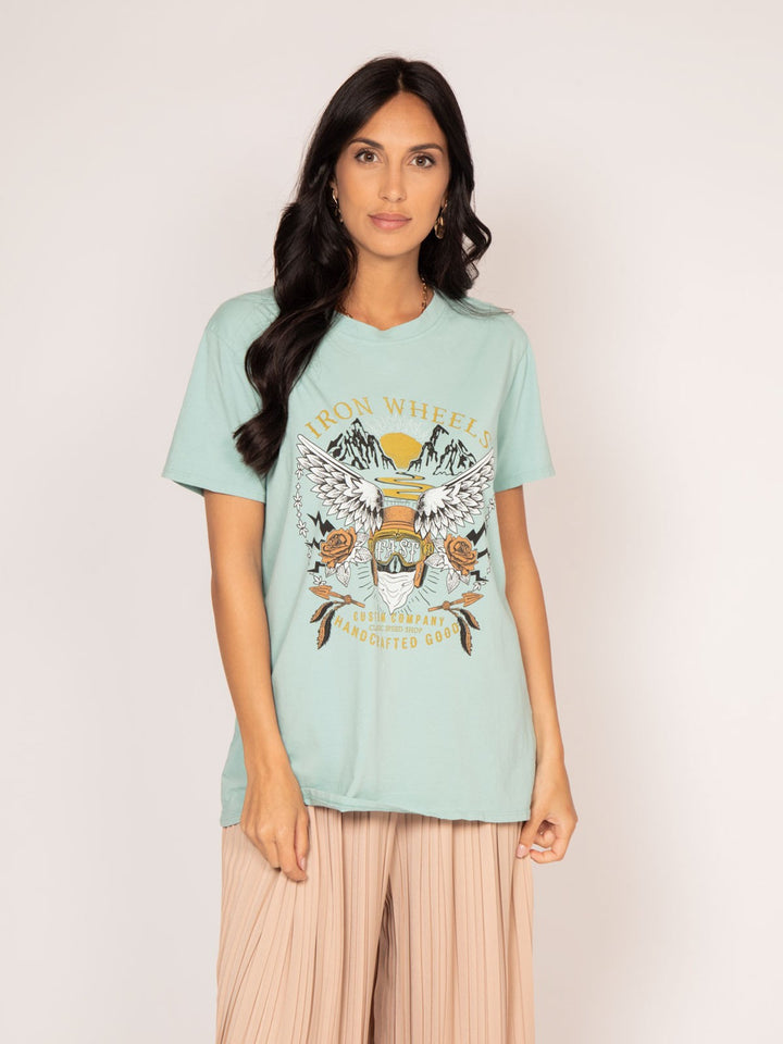 T-shirt col rond motifs FAIGLE