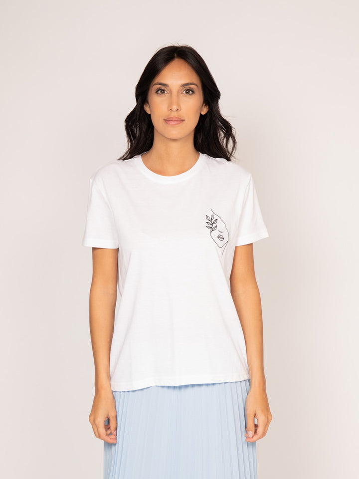 T-shirt col rond pur coton FABIANA