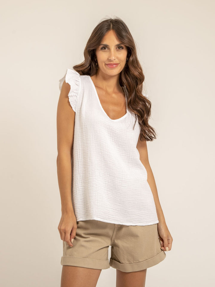 Top gaze de coton FAMELIE