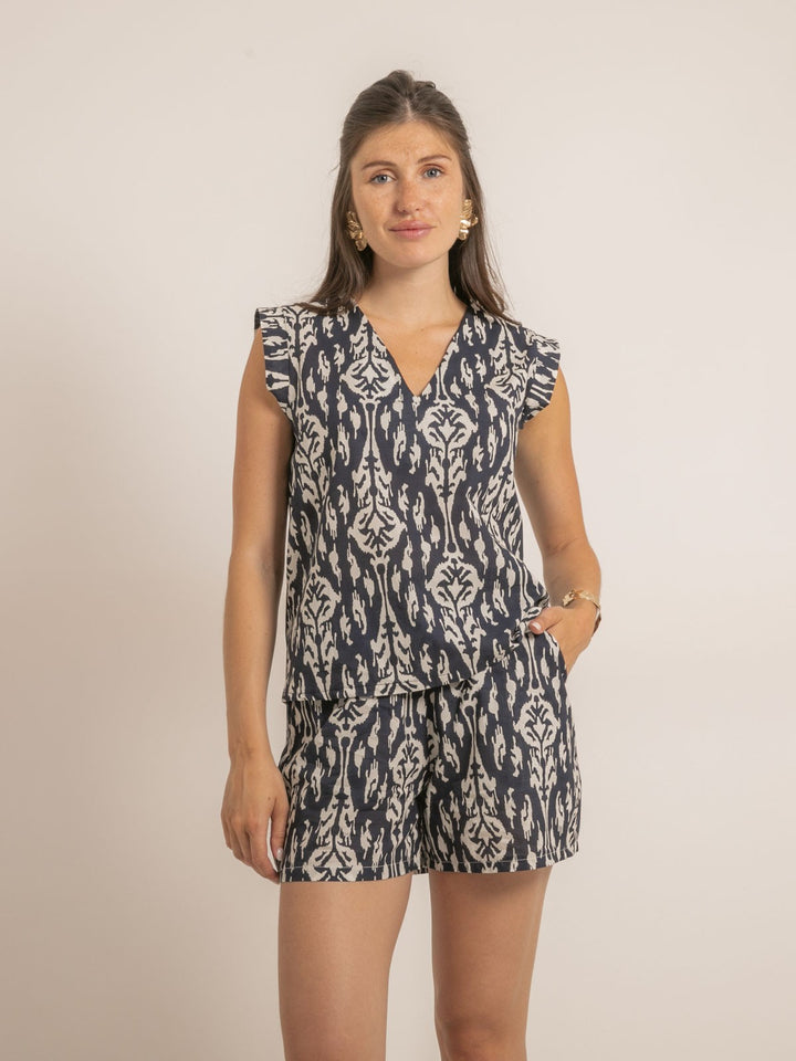 Top sans manches motifs FLAYA