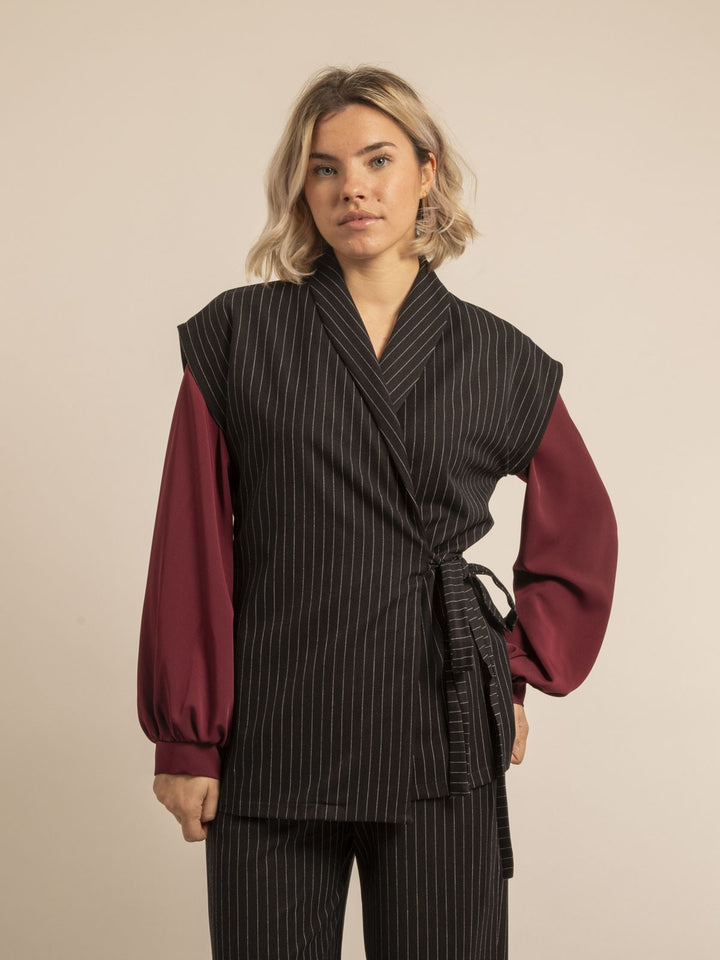 Veste sans manches rayures UVINNY